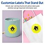 Avery Round Scalloped Laser/Inkjet Multipurpose Labels, 2.5" Dia, Neon Yellow (90/Pack)~#|#~8A359D59-8D42-4E97-B29B0BEF8D1BB509_sc7