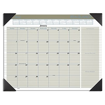 2024 AT-A-GLANCE Executive 21.75" x 17" Monthly Desk Pad Calendar (HT1500-24)