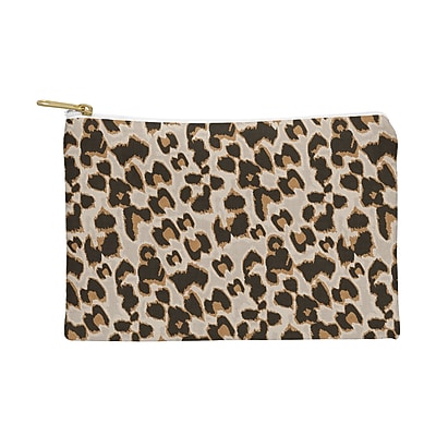 DENY Designs Brown Leopard Travel Pouch