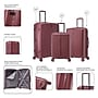 DUKAP Airley 3-Piece Hardside Spinner Luggage Set, TSA Checkpoint Friendly, Wine (DKAIRSML-WIN)~#|#~8A43438A-2C48-4DE3-9FA988C094AA2AD8_sc7
