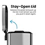 iTouchless SoftStep Stainless Steel Rectangular Step Pedal Trash Can with AbsorbX Odor Control System, 8 Gal., Silver (PC30RSS)~#|#~8A453233-D24B-451B-B7AC5339E0638B27_sc7