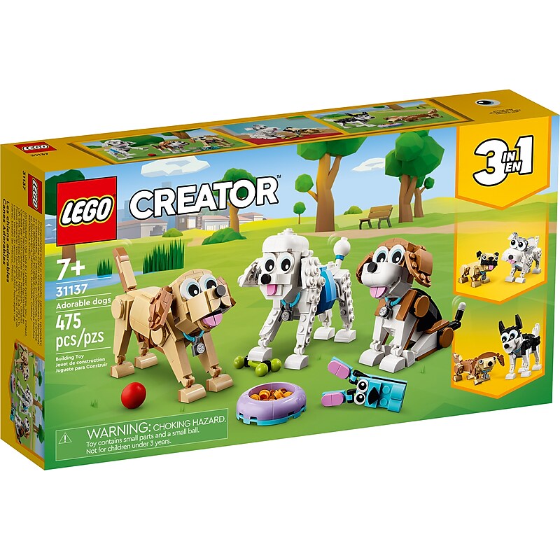 LEGO Creator 3-in-1 Adorable Dogs Building Set (31137) image 1