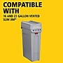 Rubbermaid Slim Jim Indoor Lid, Gray Plastic, 23 Gal. (FG267360GRAY)~#|#~8A4C9ED3-883A-4DD9-963BA6930767FD1B_sc7