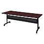 Regency Kobe 72" x 30" Flip Top Mobile Training Table with Modesty- Mahogany~#|#~8A4D2407-AECE-4910-9FBDFDF63C32FFDE_sc7