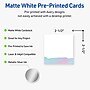 Avery Watercolors Design Matte Blank Card, White, 90/Pack (S00-F3Y)~#|#~8A549990-AAAB-4DEB-A52588C7A102FE62_sc7