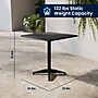 Flash Furniture Lila Indoor-Outdoor Table Set with 2 Slat Back Chairs, 27.5'' Square, Black (THAL28SQ017BK2)~#|#~8A550013-30E6-42D3-92D57CAECF3EEC8D_sc7
