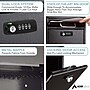 AdirOffice Medium Wall Mounted Drop Box Mailbox, Black (631-05-BLK-KC)~#|#~8A576A08-2C31-4940-8C3479F8F208B355_sc7
