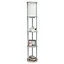 Simple Designs Etagere Organizer Storage 62.5" Floor Lamp with 2 USB Charging Ports and 1 Charging Outlet, Gray (LF2010-GRY)~#|#~8A597A24-D16E-4B44-99449015A822C70C_sc7