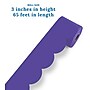 Carson Dellosa Rolled Scalloped Borders, 3" x 65', Deep Purple (108537)~#|#~8A5B8596-834C-4C7D-A4F5BBDBE146ECFC_sc7