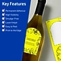 Avery Arched Laser/Inkjet Multipurpose Labels, 4.75" x 3.5", Neon Yellow (320/Box)~#|#~8A5CE34F-37AA-4583-96199A5F862D4608_sc7