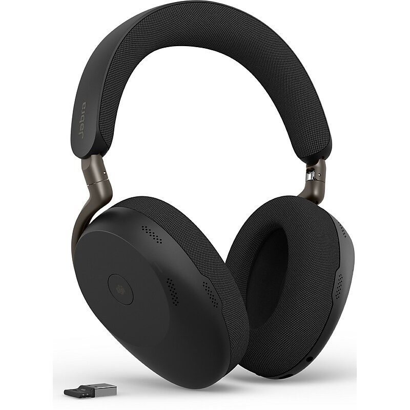 Jabra Evolve3 85 Wireless Active Noise Cancellation Bluetooth Spatial Headset, USB-A, MS Certified (38599-999-999) image 1