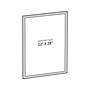 Azar Sign Holder, 22" x 28", Wall Mounted, Black, Plastic (300342-BLK)~#|#~8A626B14-FD2B-403E-80DF437B2A008B56_sc7