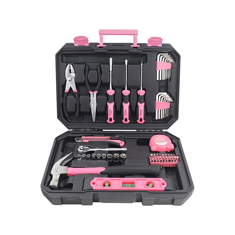 Apollo Tools Essential Tool Set, 65-Piece, Pink (DT0001P) image 1