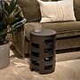 Storied Home Mindi Wood Stool without Back, Black (EC1805)~#|#~8A68664A-D19B-4914-8DC9E2AA42FF4DB7_sc7