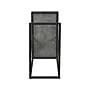 Household Essentials Jamestown 10.25"W x 17.75"D Laminate End Table, Rustic Slate Concrete/Black (8094-1)~#|#~8A691EDE-A0F7-4280-9726B9AEC3051774_sc7