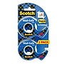 Scotch Wall-Safe Transparent Clear Tape Refill, 0.75" x 16.67 yds., 1" Core, 2 Rolls/Pack (183-DM2)~#|#~8A6A541C-3D48-4A3E-96E8D2AA2C86C85B_sc7