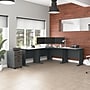 Bush Business Furniture Cubix 48"W Corner Desk, Slate/White Spectrum (WC8427A)~#|#~8A6ABD1A-D735-4937-8D8157080082EC80_sc7