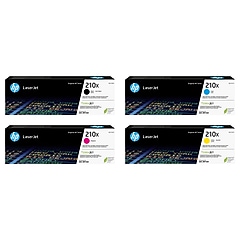 HP 210X Black/Cyan/Magenta/Yellow High Yield Toner Cartridge