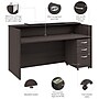 Bush Business Furniture Arrive 72"W Reception Desk with Counter and Mobile File Cabinet, Storm Gray (ARV008SG)~#|#~8A6B6B43-CEDB-4A05-8FE983A5C45F5953_sc7