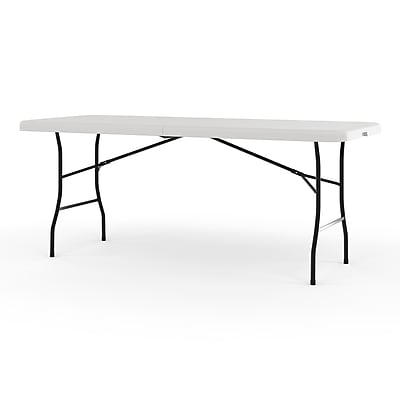 Staples 6' x 30" Heavy Duty Plastic Folding Table - Thumbnail 2