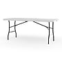 Staples 6' x 30" Heavy Duty Plastic Folding Table, White Granite (79223/54272)~#|#~8A6CB6AA-6F8D-49D6-AA70EDEB21578065_sc7