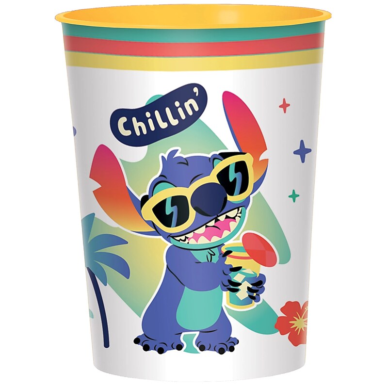 Party City Stitch Aloha Favor Cup, 16 oz.  (AM422942) image 1
