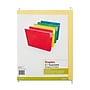 Staples Hanging File Folders, 3.5" Expansion, Stright Cut, Letter Size, Assorted Colors, 4/Pack (ST419192/419192)~#|#~8A6E6ABF-EE72-4718-97E4F0DA521BECB2_sc7