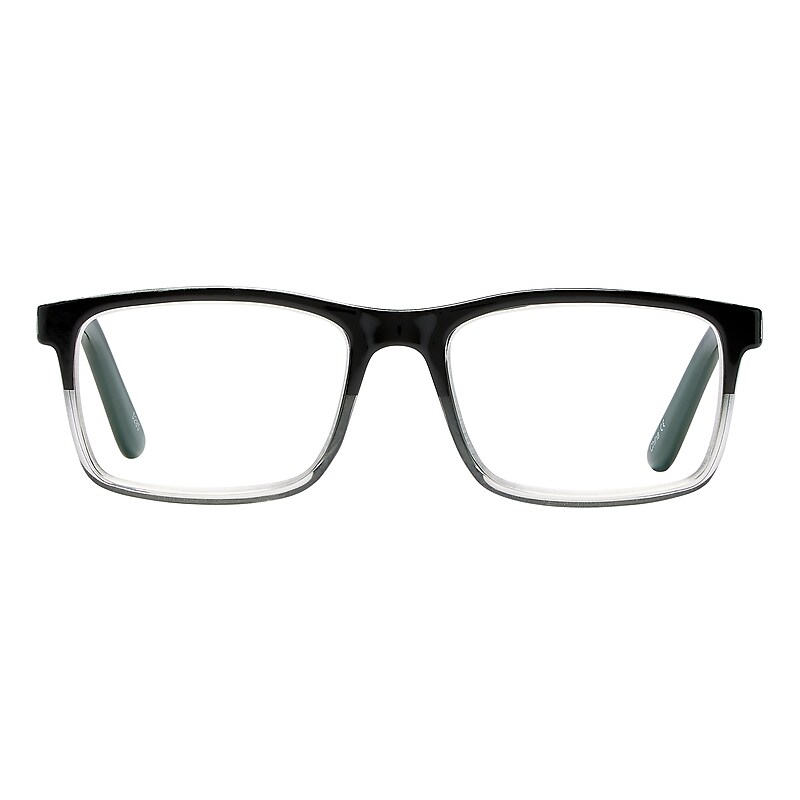 SAV Optitek +1.25 Reading Glasses, Clear Black (EAR7265-125-964) image 1