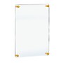 Azar Poster Holder, 22" x 28", Wall Mounted, Gold Acrylic (105531-GLD)~#|#~8A75B625-3622-45FE-AD7E217B06B615E6_sc7