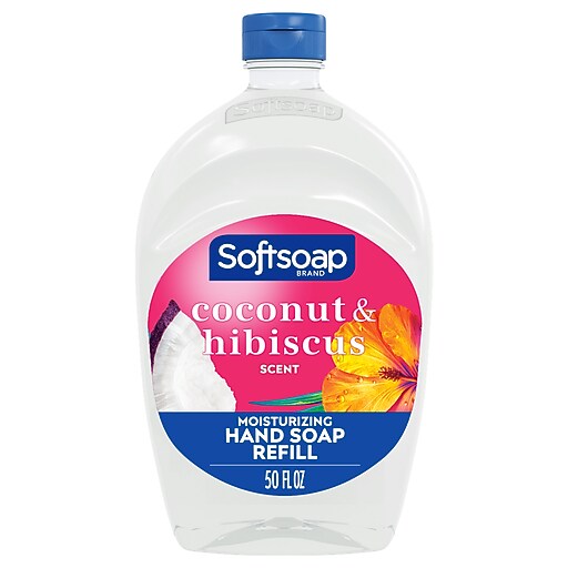 Softsoap Liquid Hand Soap Refill, Coconut & Hibiscus Scent, 50 Fl. Oz