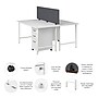 Bush Business Furniture Hustle 30"H x 60"W 2 Person Back to Back Cubicle Workstation, White (HUS014WHSU)~#|#~8A7EED0F-F7E8-4783-9183C2127CA33D84_sc7
