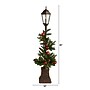 Nearly Natural 5-ft Holiday Decorated Lamp Post with Artificial Christmas Greenery, Ornaments & 50 LED Lights (D1031)~#|#~8A80780E-6FD4-46B9-AE4C34C980652A57_sc7