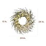Fraser Hill Farm 24” Real Feel Pre-Lit Artificial Wreath (FFRF024W-5MSN)~#|#~8A82D844-6823-4D41-946DC47FA03293AB_sc7