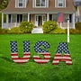 National Tree Company 18" Patriotic "USA" Outdoor Light up Lawn Decor, 70 Cool White LED Lights- UL (DF-22070008L)~#|#~8A882248-607C-4177-BF90E01720620894_sc7