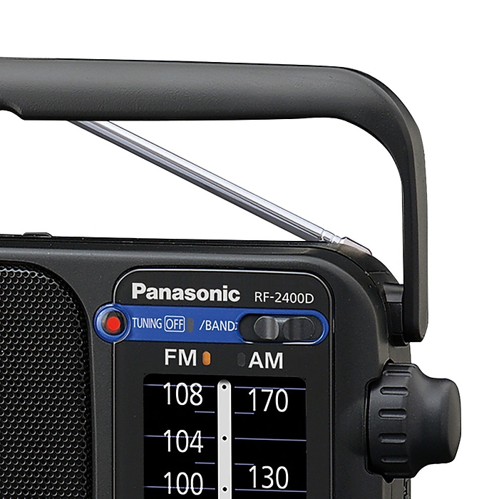 Panasonic Portable AM/FM Radio, Black (RF-2400-K) | Staples