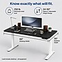 Uncaged Ergonomics Rise Up 60"W Electric Adjustable Bamboo Standing Desk, Black/White (RUWBK)~#|#~8A8E44E3-151C-4483-B269DEF94EA1535A_sc7