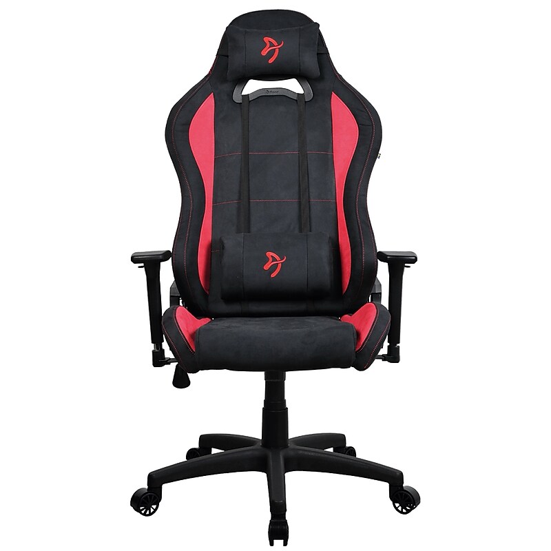 Arozzi Torretta Supersoft Microfiber Ergonomic Racing Gaming Chair, Black/Red (TORRETTA-SPSF-RED) image 1