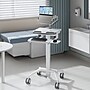Mount-It! MedHub Mobile Medical Cart Workstation with Spring Arm Laptop Mount and Locking Caster Wheels, White/Grey (MI-16017)~#|#~8A979317-3092-419C-844B5C204F9E03E3_sc7