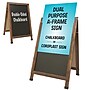 Excello Global Products 24x36 Chalkboard Coroplast Combo A-Frame, Brown (EGP-HD-0533-BN)~#|#~8A97BDC1-ACE9-4B07-96BC8DACA73EE046_sc7