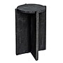Storied Home Paulownia Wooden Round Accent Table, Black (EC1708)~#|#~8A98A078-BEB4-45F3-8FF52A48FC443C5B_sc7