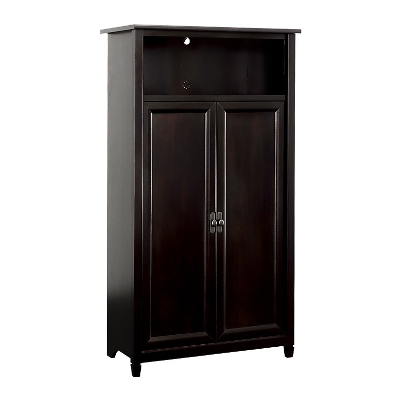 Sauder Edge Water 60"H Storage Cabinet with 5 Shelves, Estate Black (434815) image 1