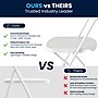 Flash Furniture HERCULES™ Plastic Armless Folding Chair With Fan Back, White, 40/Pack (40LEL4WHITE)~#|#~8AA028E4-C0F1-4D26-B438CD6B03C47457_sc7