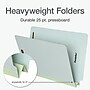 Pendaflex Recycled Heavy Duty Pressboard Classification Folder, 2" Expansion, Letter Size, Light Green, 25/Box (44715)~#|#~8AA0E008-4C38-4090-BEB0DC17C0C3ABF7_sc7