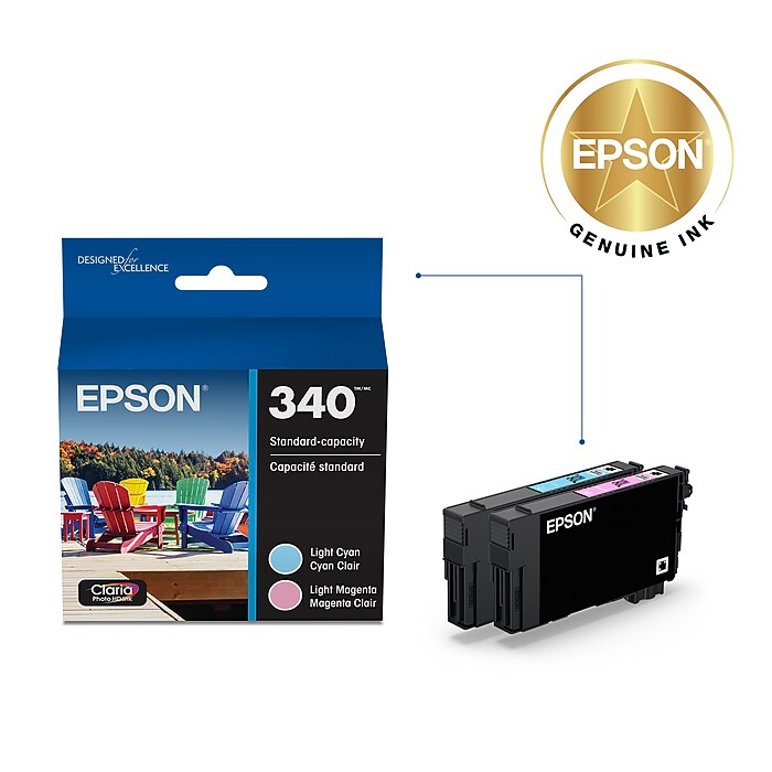 Epson 340 Claria Photo HD Light Cyan/Light Magenta Standard