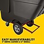 Rubbermaid Rotomolded Tilt Truck, 1/2 Cubic Yard, Black (FG130400BLA)~#|#~8AA30A88-B42A-4D99-B5A2C6082326840A_sc7