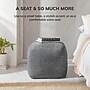 Anji Mountain Branford Ivory Gray Fabric Square Pouf Ottoman (AMBPF108-1818)~#|#~8AA4A556-2E3F-4964-A96F924735FA8A8C_sc7