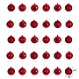 Nearly Natural Holiday Christmas Red Shatterproof Ornament Set, 2.5", 30/Set (D1055-RD)~#|#~8AB18021-D8F3-4FBB-8ACDA5825DE80D77_sc7