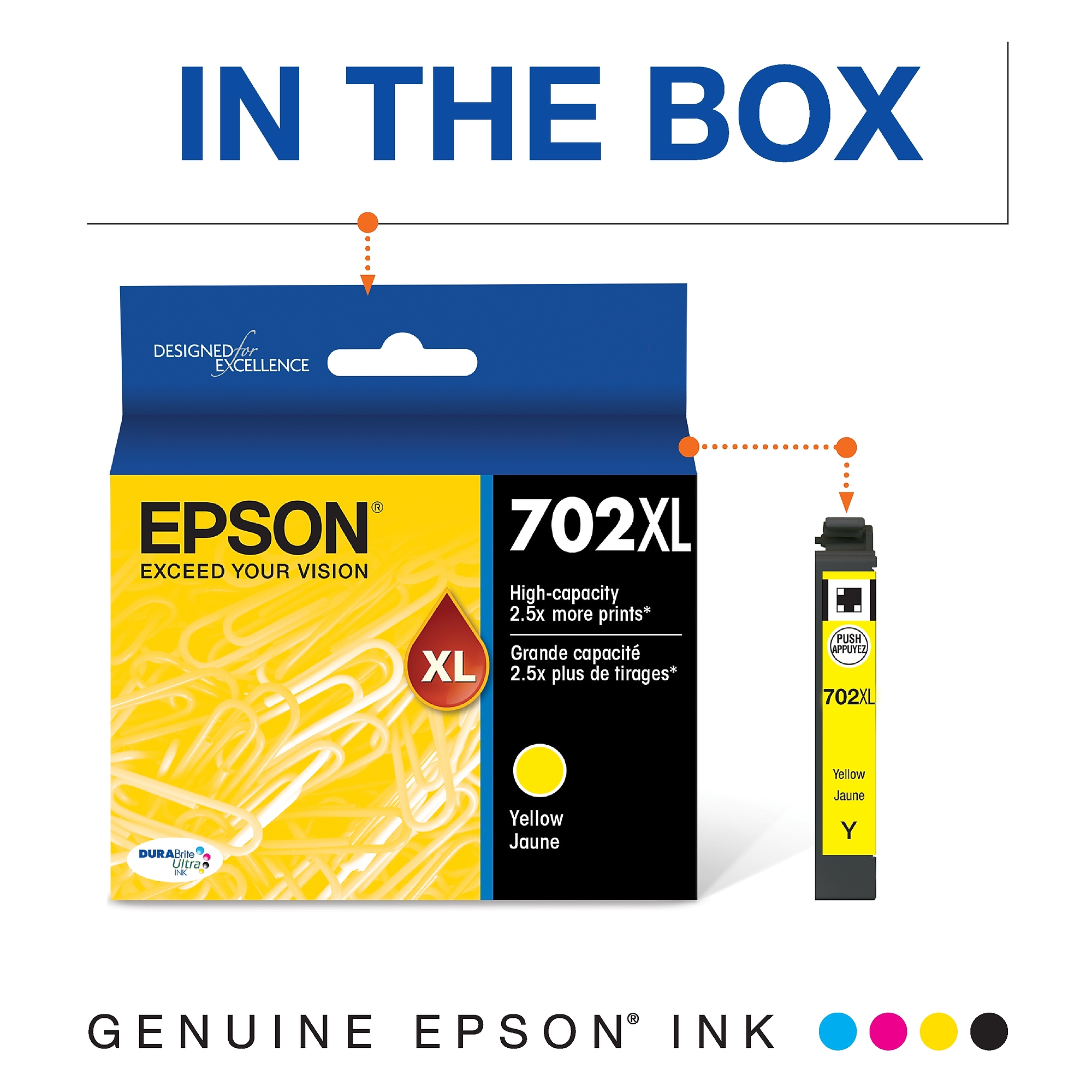 Epson T702XL Yellow High Yield Ink Cartridge   (T720XL420-S) Sansujyuku sansujyuku.com