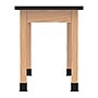 Diversified Woodcrafts PerpetuLab Book Compartment Rectangular Science Lab Table, 60" x 24", Oak (C7602BK30N)~#|#~8AB52A0E-DA65-4F75-A239681A6D0090E3_sc7
