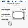 Avery Silver-Metallic Black Matte Blank Card, White, 20/Pack (S00-FKC)~#|#~8AB52E89-6F1F-4897-8EF432D6C8E5133C_sc7